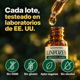 Cada lote testeado en laboratorios de EE. UU.: sin OGM, sin gluten, apto veganos y sin alcohol